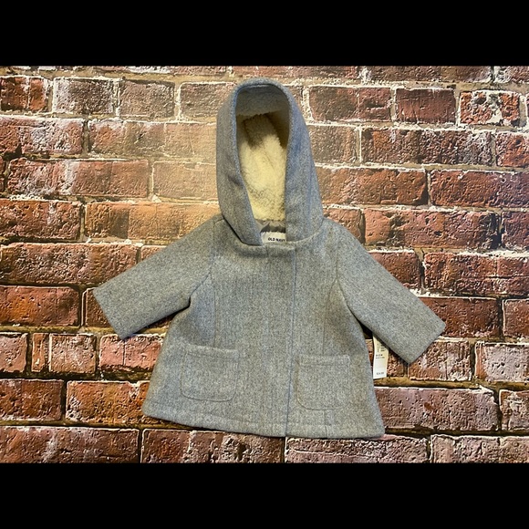 Old Navy Other - NWT Infant Girls Old Navy Pea Coat Sz 0-3 M  Gray